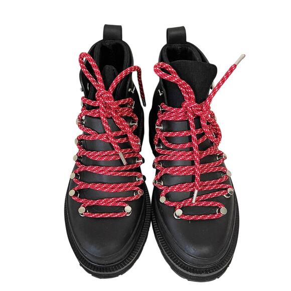 RAG & BONE Compass Rubber Hiking Rain Booties in Black Size 6 - Picture 6 of 16